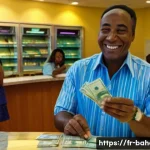 바하마 환전 방법 - **Prompt 1: The Parity Dance: Exchanging Currencies in Nassau**
    "A bright, inviting bank interio...